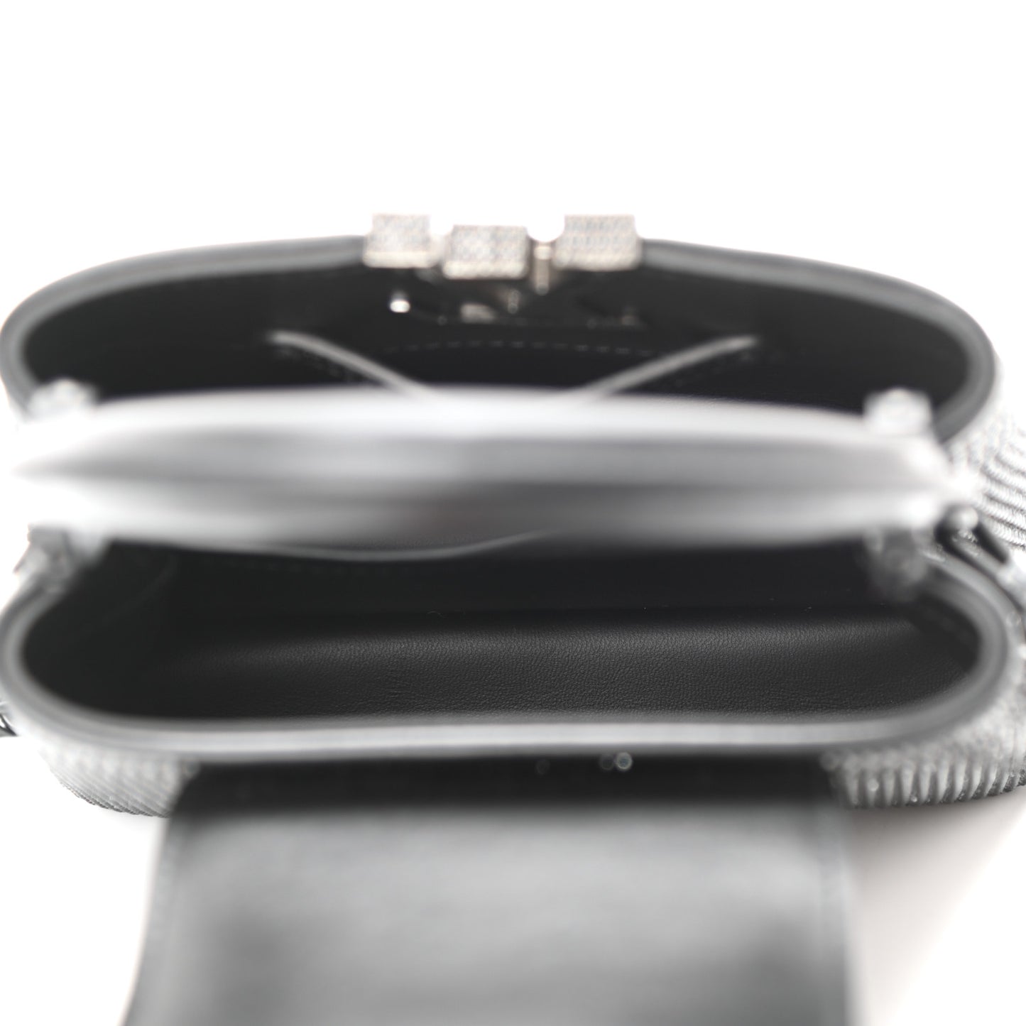 Swarovski Calfskin Capucines Mini Black