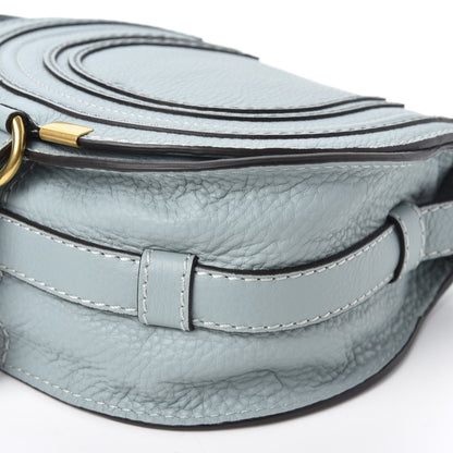 Chloe Calfskin Mini Marcie Round Crossbody Bag Faded Blue 6 of 8