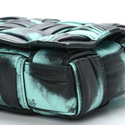 Bottega Veneta Foulard Tie Dye Maxi Intrecciato Padded Cassette Crossbody Bag Celadon Inkwell 8 of 8