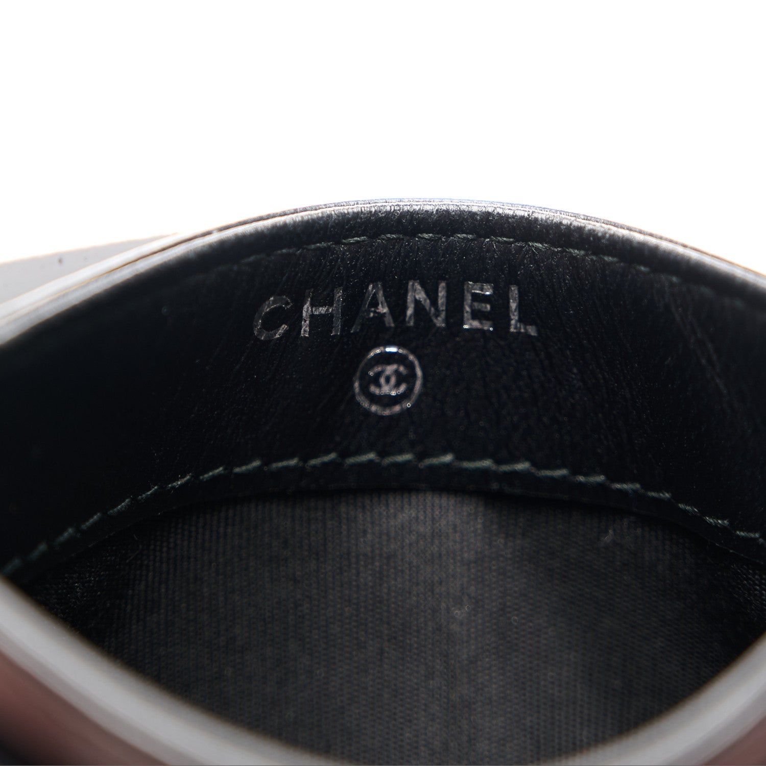 Chanel Lambskin Camellia Embossed Card Holder So Black 6 of 11