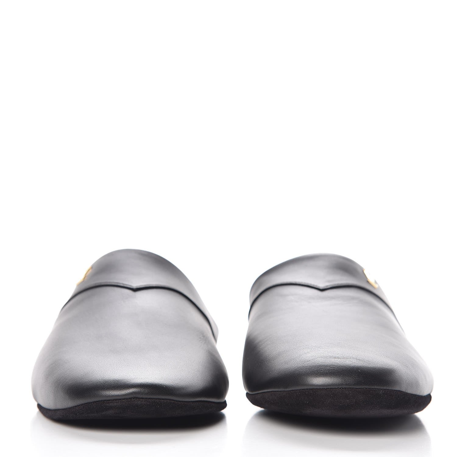 Louis Vuitton X SUPREME Lambskin Mens Hugh Slippers 8 Black 2 of 11