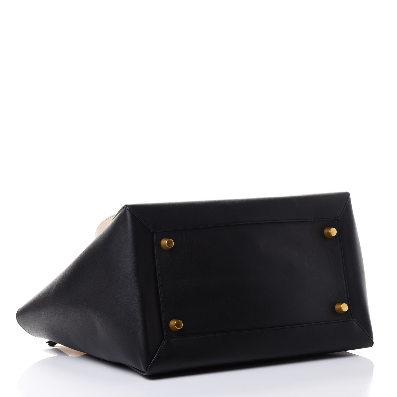 Celine Smooth Calfskin Small Bi-Color Belt Bag Black Cream 3 of 4