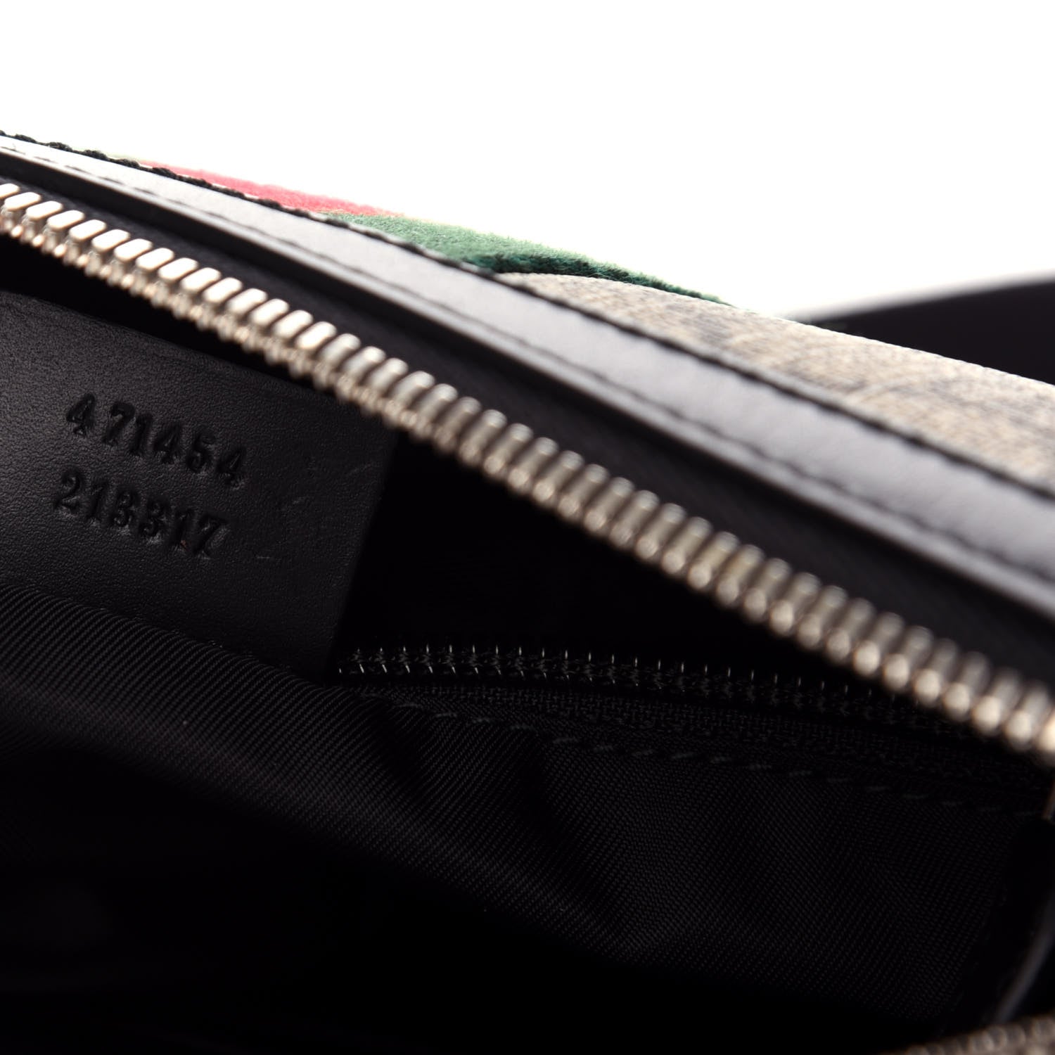 Gucci GG Supreme Monogram Web Messenger Bag Black 7 of 10
