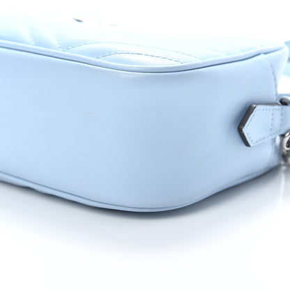Gucci Calfskin Matelasse Small GG Marmont Chain Shoulder Bag Porcelain Light Blue 10 of 10