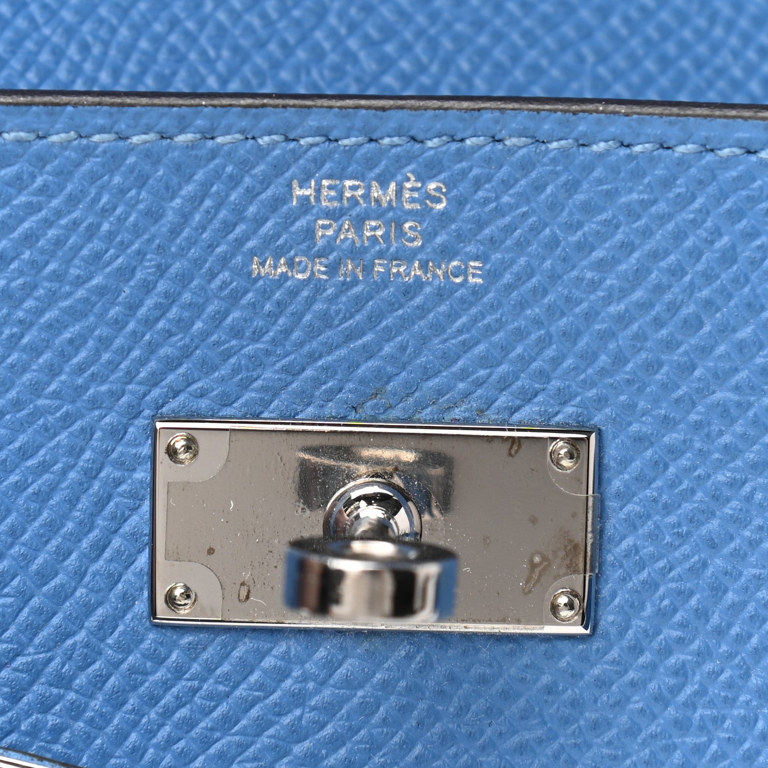 Hermes Epsom Kelly Longue Wallet Bleu Paradis 7 of 8