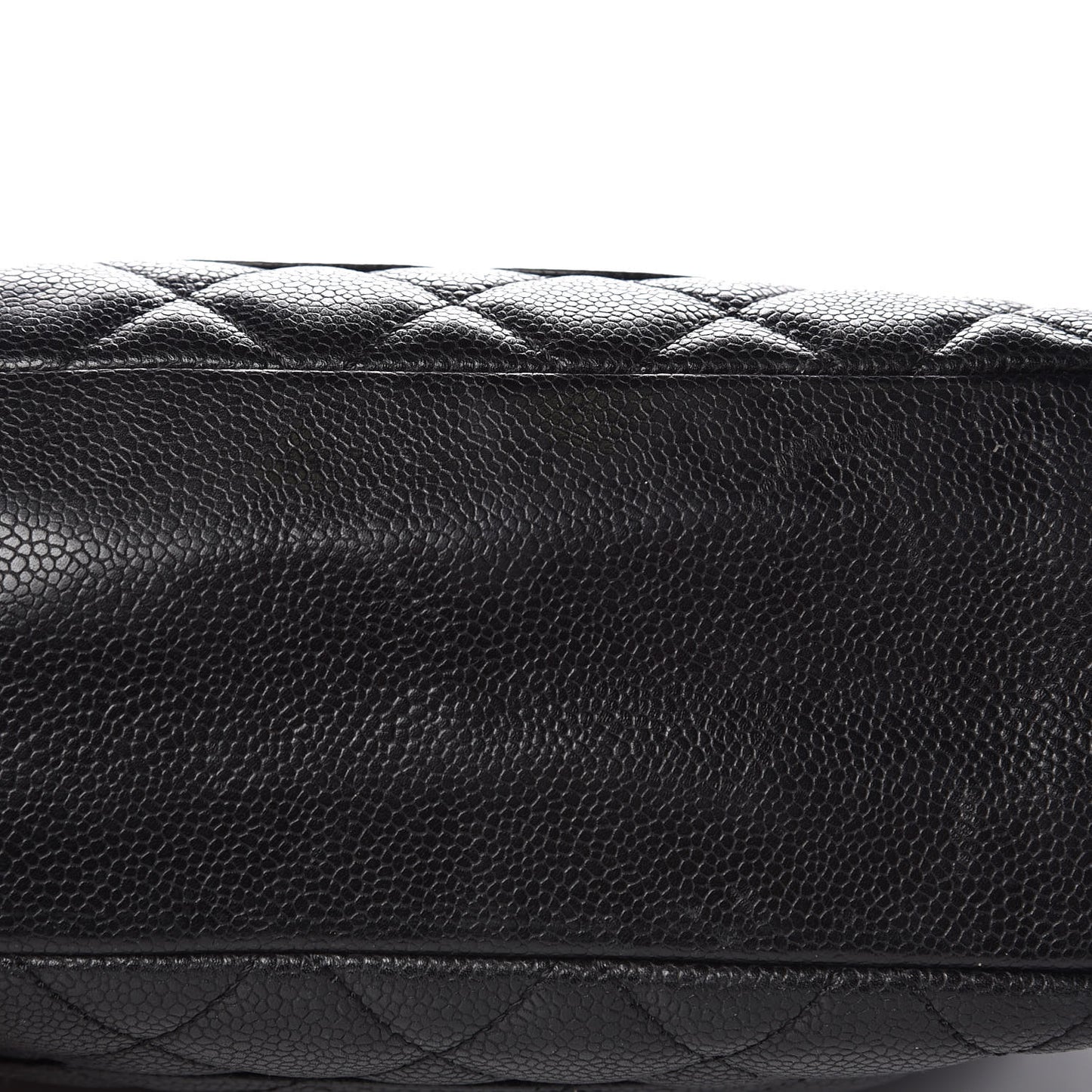 Caviar Quilted Petit Shopping Tote PST Black