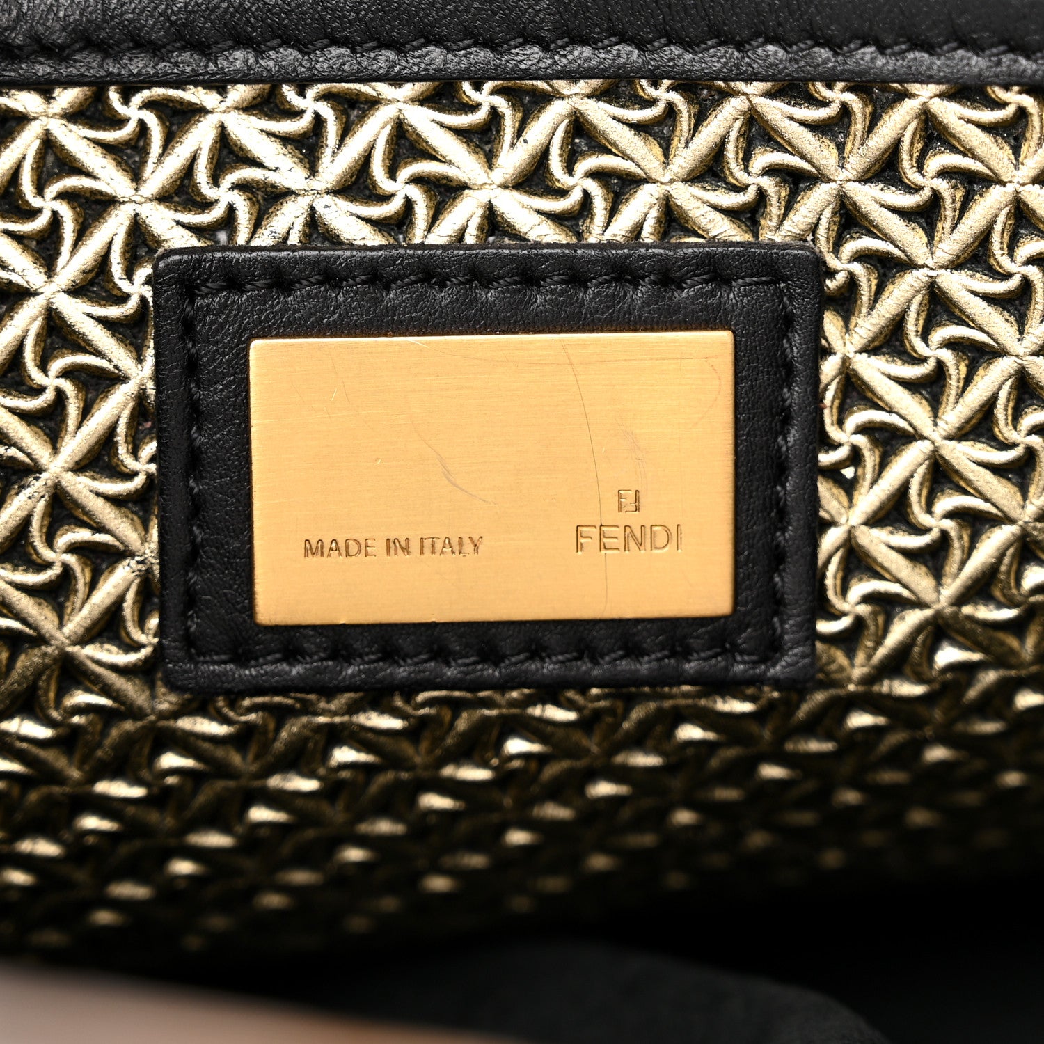 Fendi Patent Large Peekaboo Iconic Satchel Black 7 of 17
