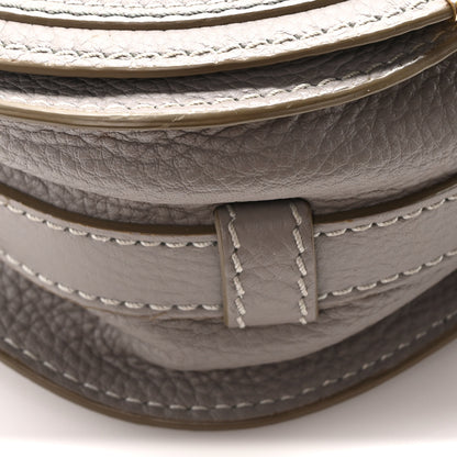 Chloe Grained Calfskin Small Marcie Saddle Bag Cashmere Grey 9 of 10
