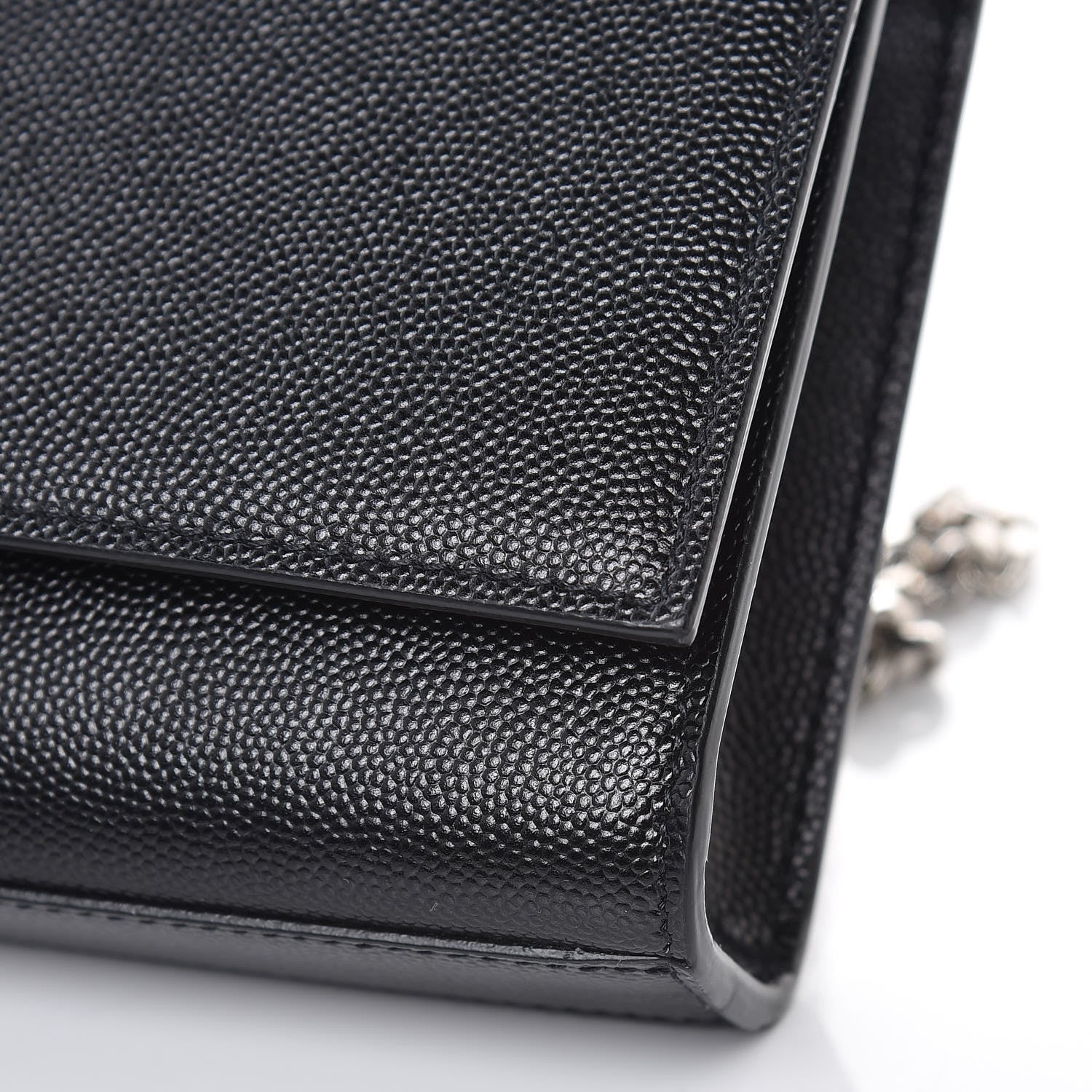 Saint Laurent Grain De Poudre Small Monogram Kate Satchel Black 10 of 10