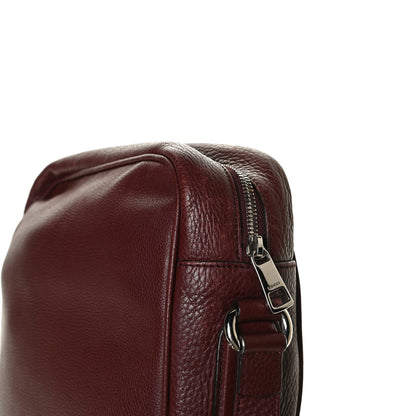 Gucci Pebbled Calfskin Medium Soho Messenger Bag Burgundy 17 of 18