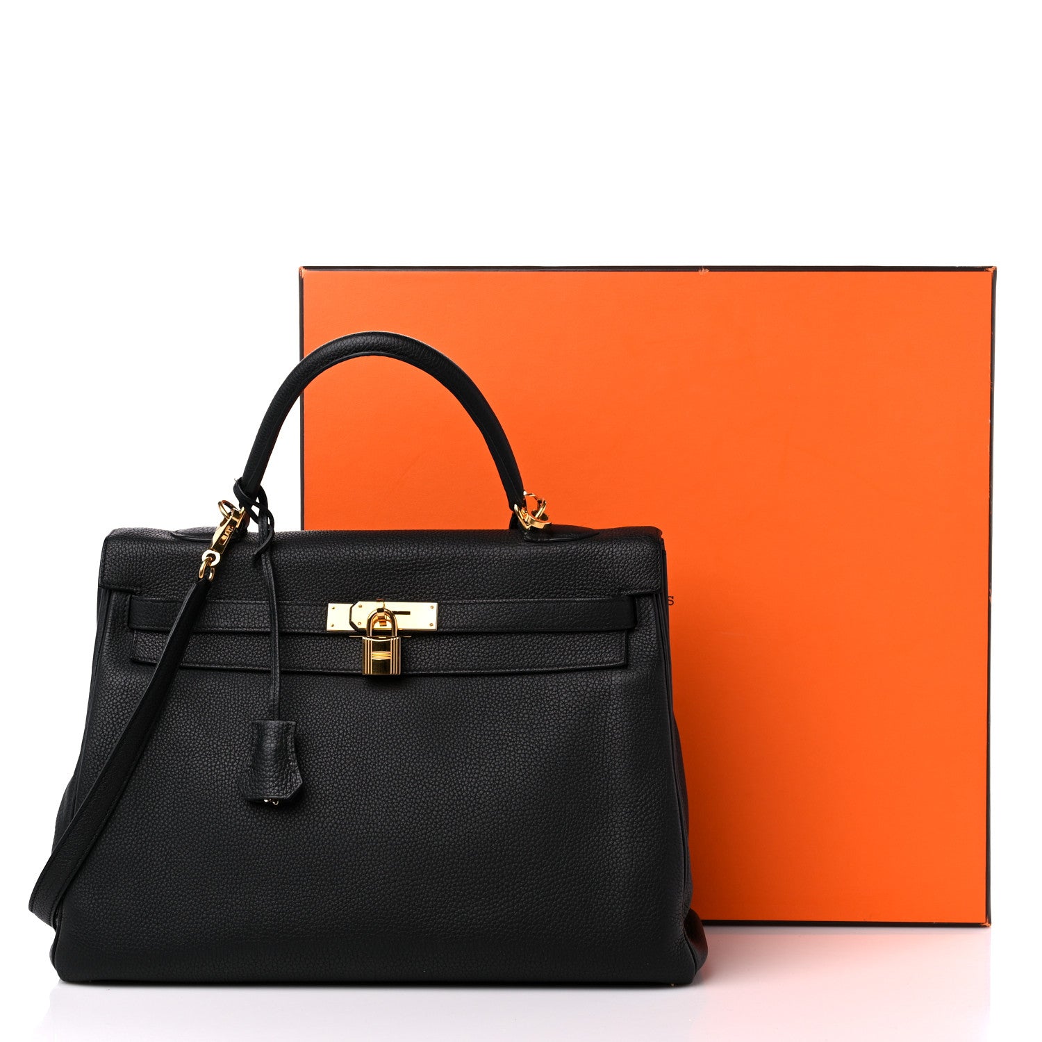 Hermes Togo Kelly Retourne 35 Black 16 of 16