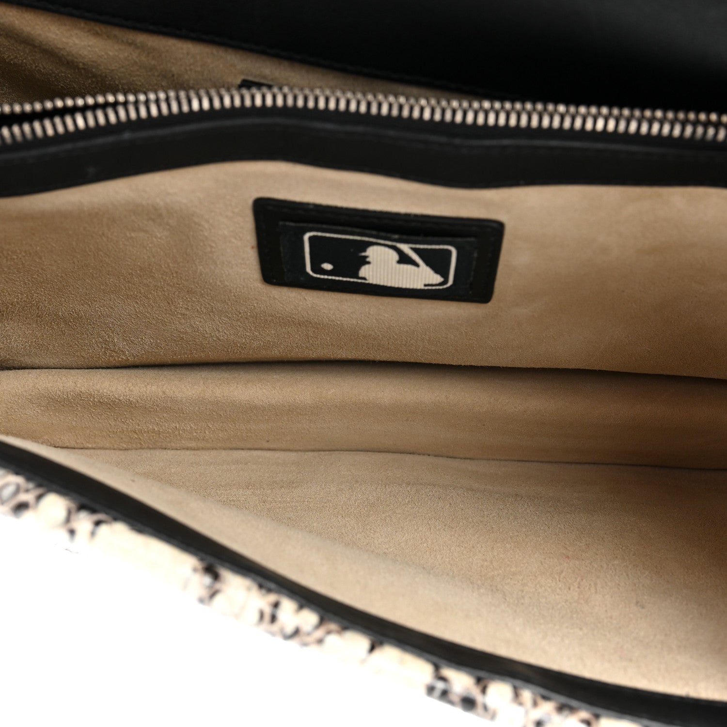 Gucci X MLB GG Supreme Monogram Python NY Yankees Patch Embroidered Small Dionysus Shoulder Bag 5 of 16