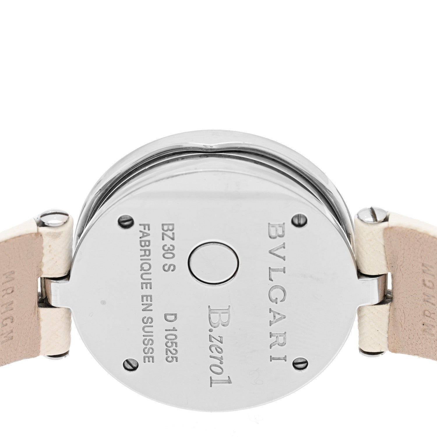 Bulgari Stainless Steel Calfskin Diamond Mother of Pearl 30mm B.zero1 Floral Quartz Watch 4 of 4