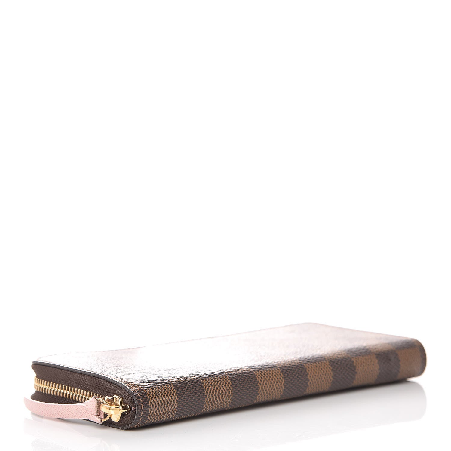 Louis Vuitton Damier Ebene Clemence Wallet Rose Ballerine 4 of 10