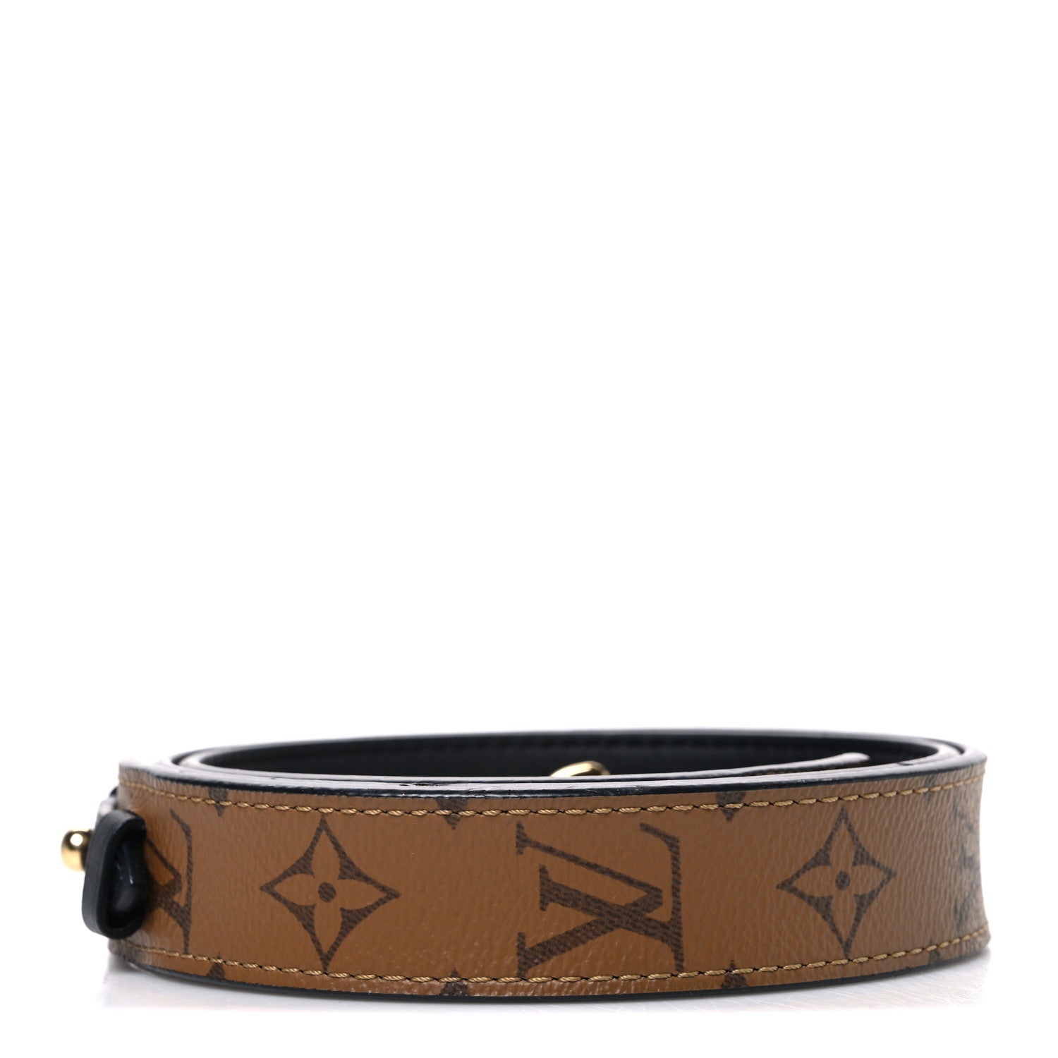 Louis Vuitton Reverse Monogram Bandouliere Shoulder Strap XL Black 2 of 3