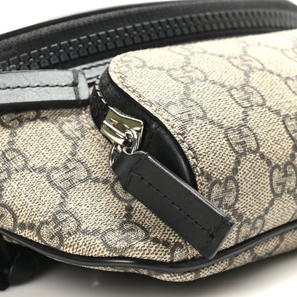 Gucci GG Supreme Monogram Belt Bag Black 8 of 10