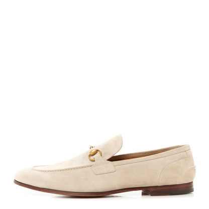 Gucci Suede Mens Horsebit Loafers 10.5 Oatmeal 1 of 9