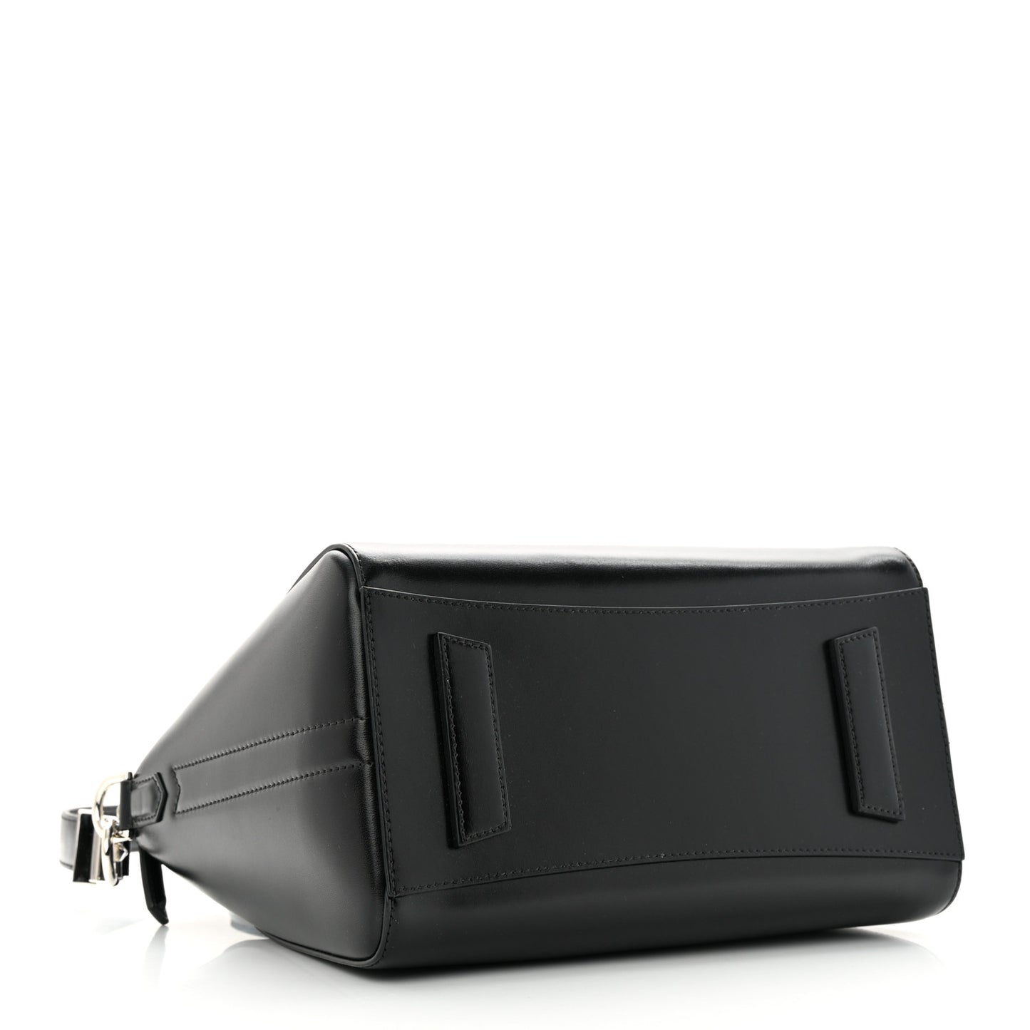 Shiny Lord Calfskin Small Antigona Black