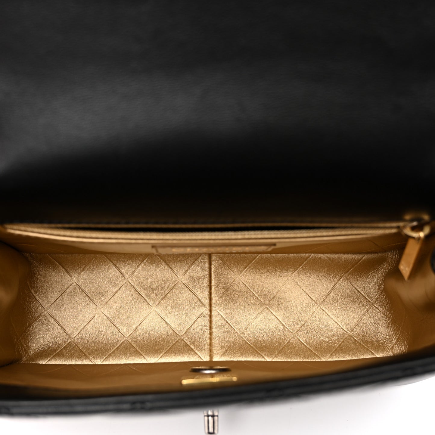 Lambskin Quilted Small Coco Clips Single Flap Black