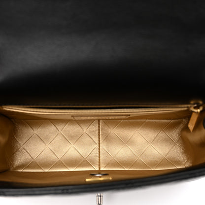 Chanel Lambskin Quilted Small Coco Clips Single Flap Black 5 of 10