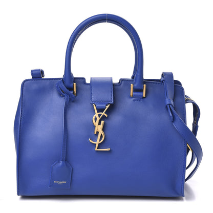 Saint Laurent Calfskin Monogram Baby Cabas Blue Majorelle 1 of 9