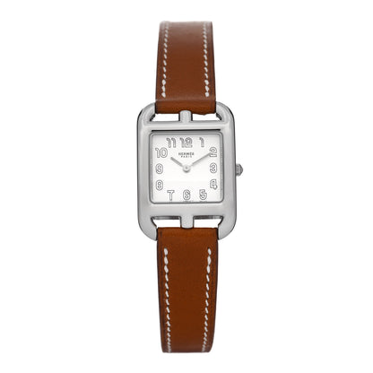Hermes Stainless Steel Barenia 23mm Cape Cod Quartz Watch Fauve 1 of 5