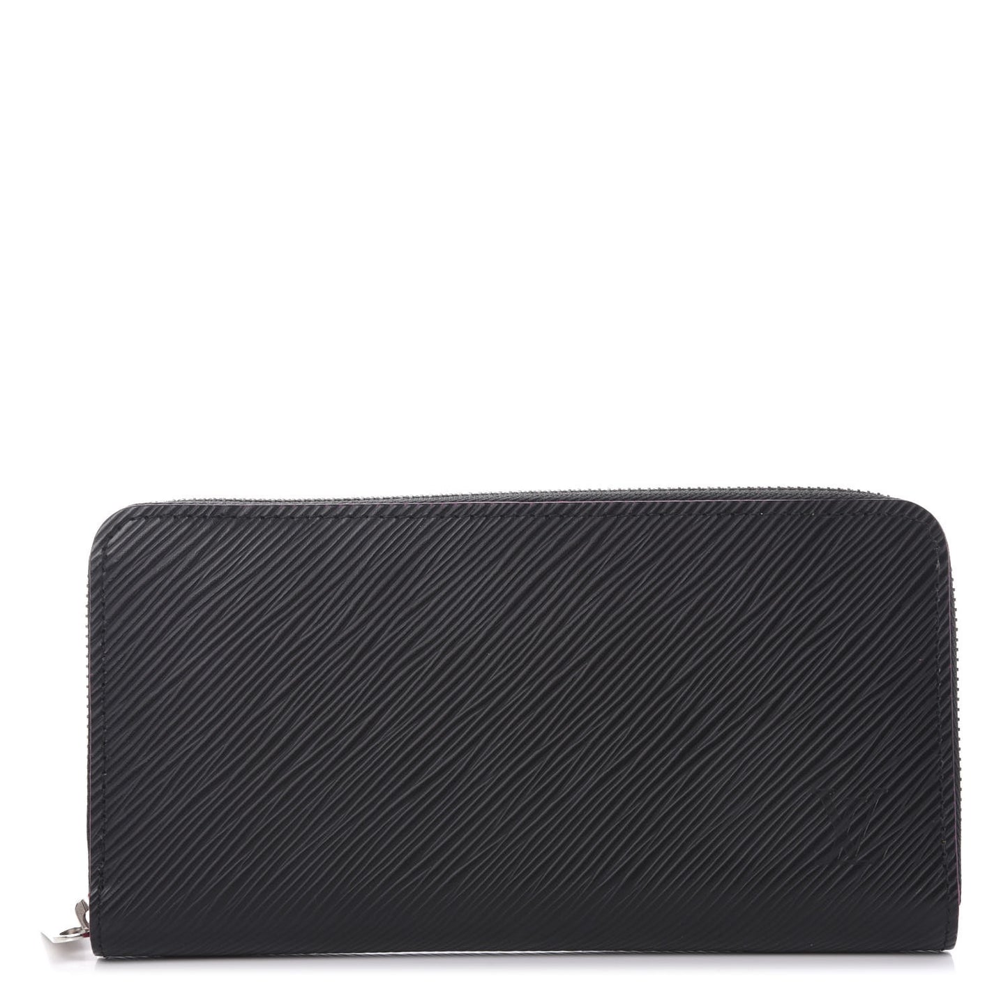 Epi Zippy Wallet Black Hot Pink