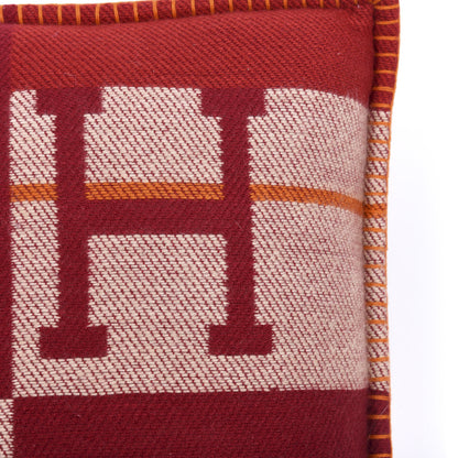 Hermes Cashmere Avalon Rocabar Pillow Rouge H 4 of 4