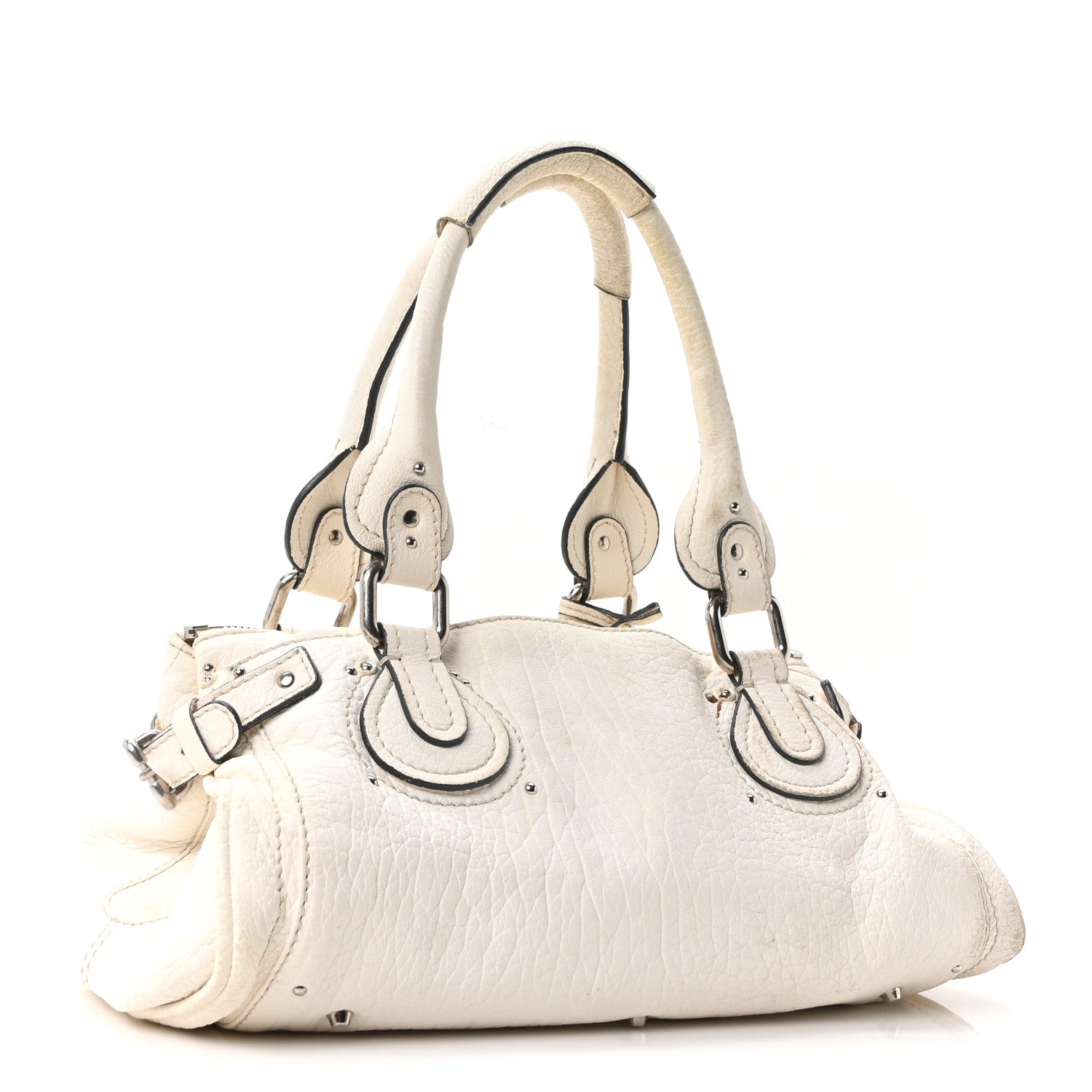 Chloe Calfskin Medium Paddington Satchel Ivory 2 of 9