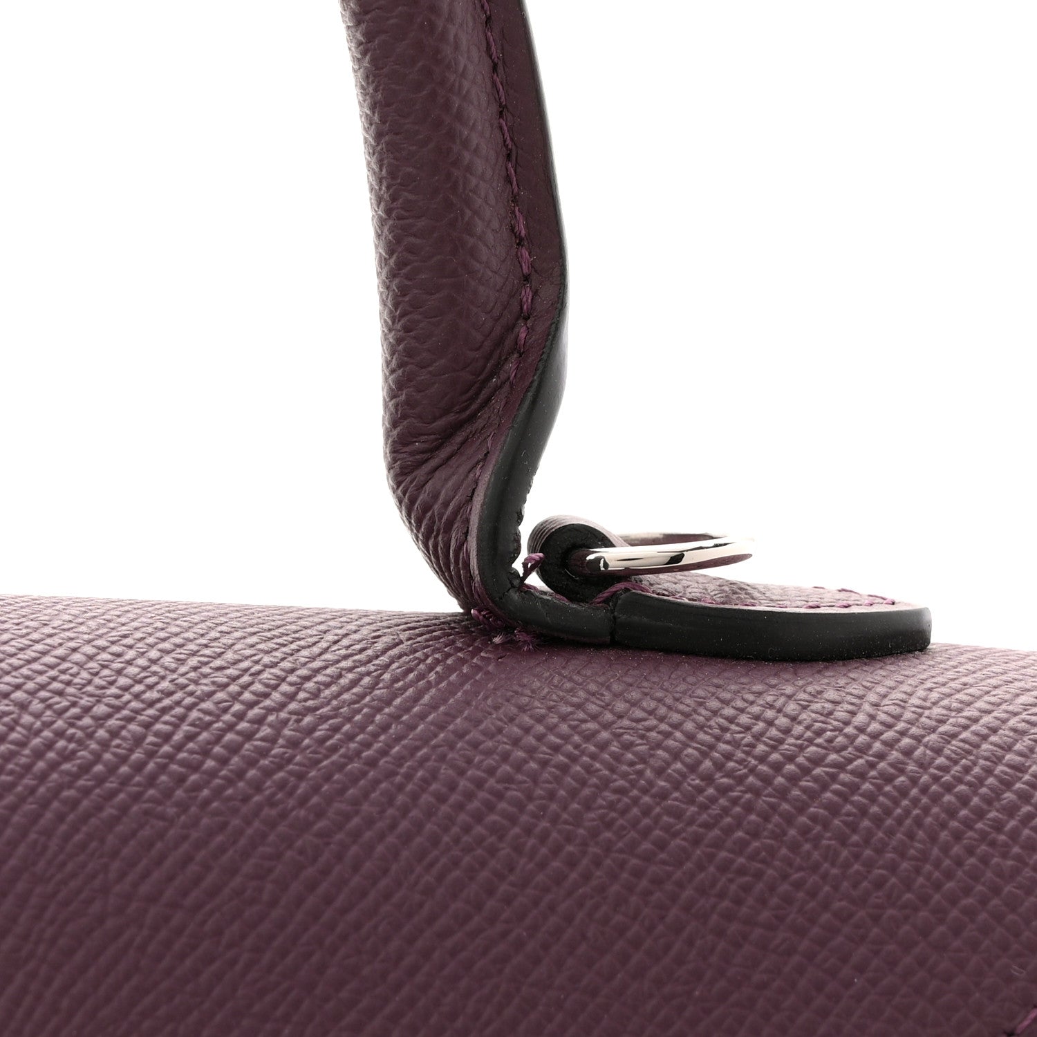 Moynat Carat Calfskin Gabrielle PM Eggplant 11 of 14