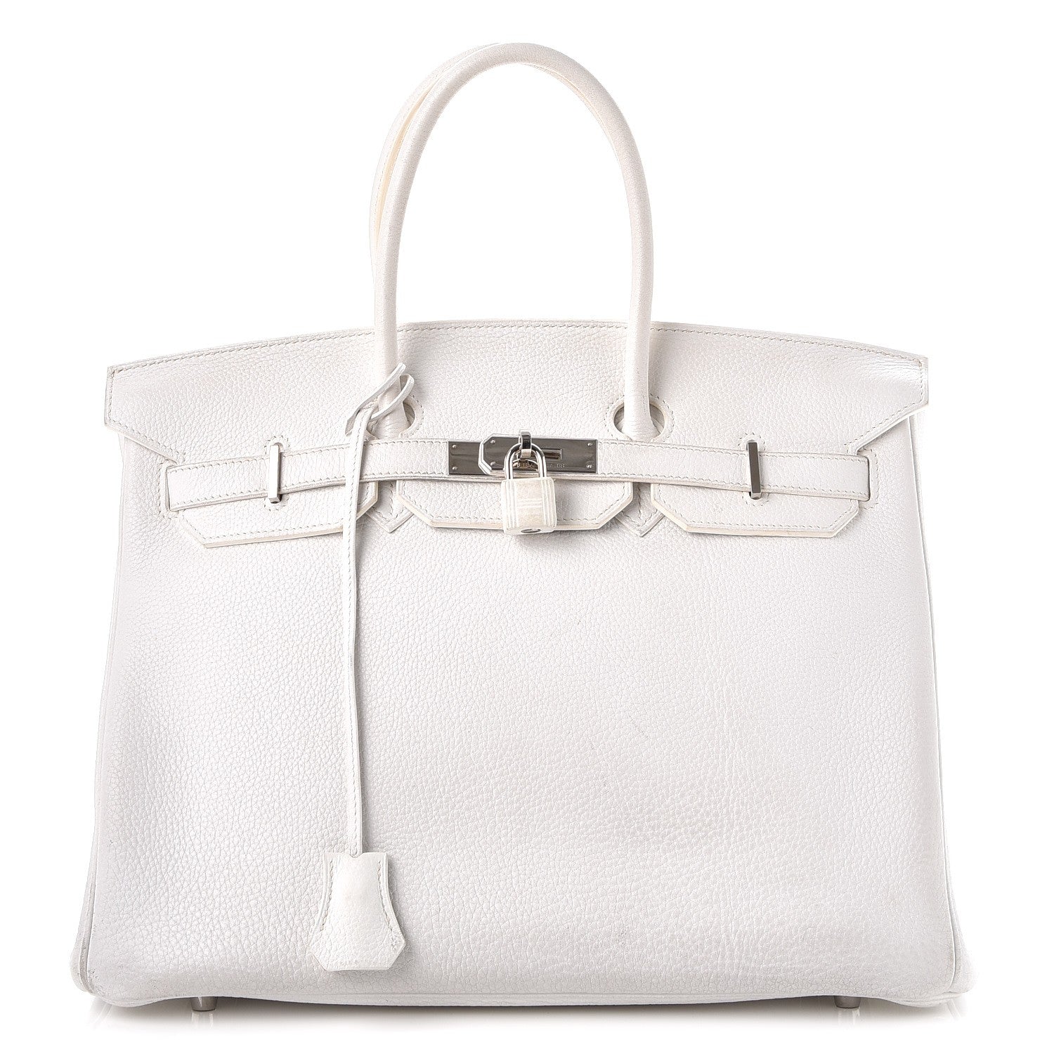 Hermes Taurillon Clemence Birkin 35 White 1 of 44