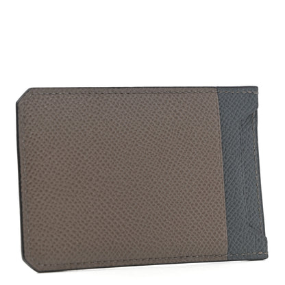 Hermes Epsom City 4CC Card Holder Bleu Orage Etain 3 of 6