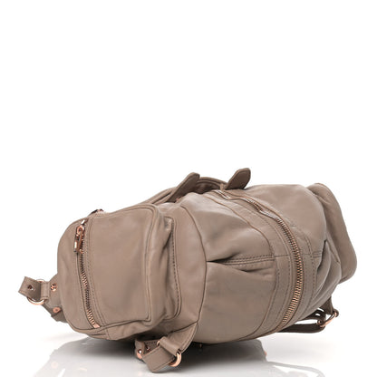 Alexander Wang Lambskin Mini Marti Backpack Latte Rose Gold Hardware 3 of 7