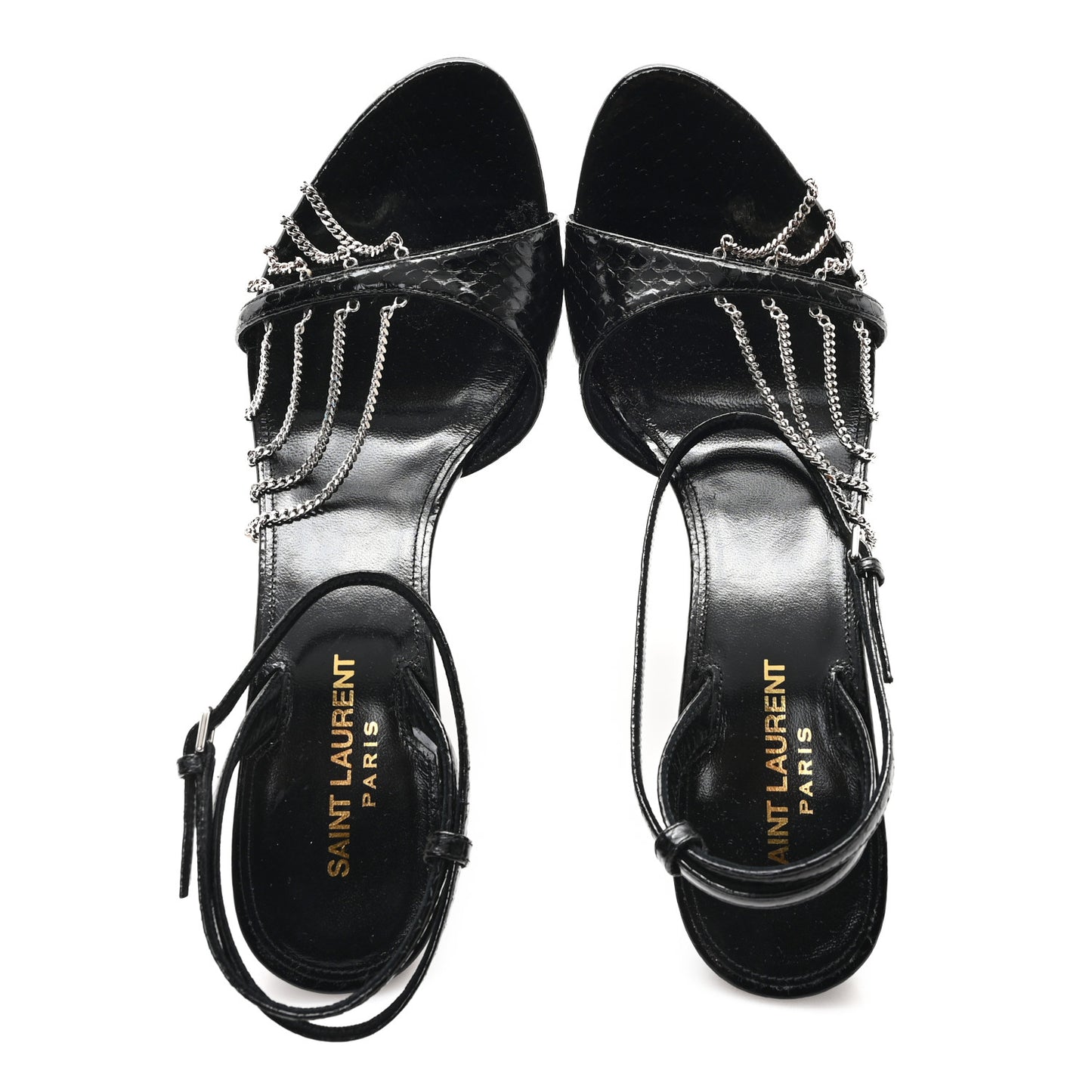 Ayers Chain Sexy 100 Sandals 39.5 Black
