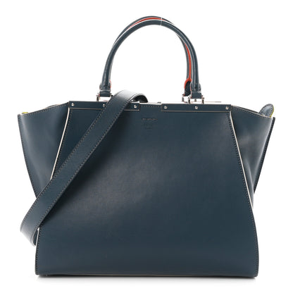 Fendi Vitello Dolce Century Petite 3Jours Tote Pavone 1 of 10