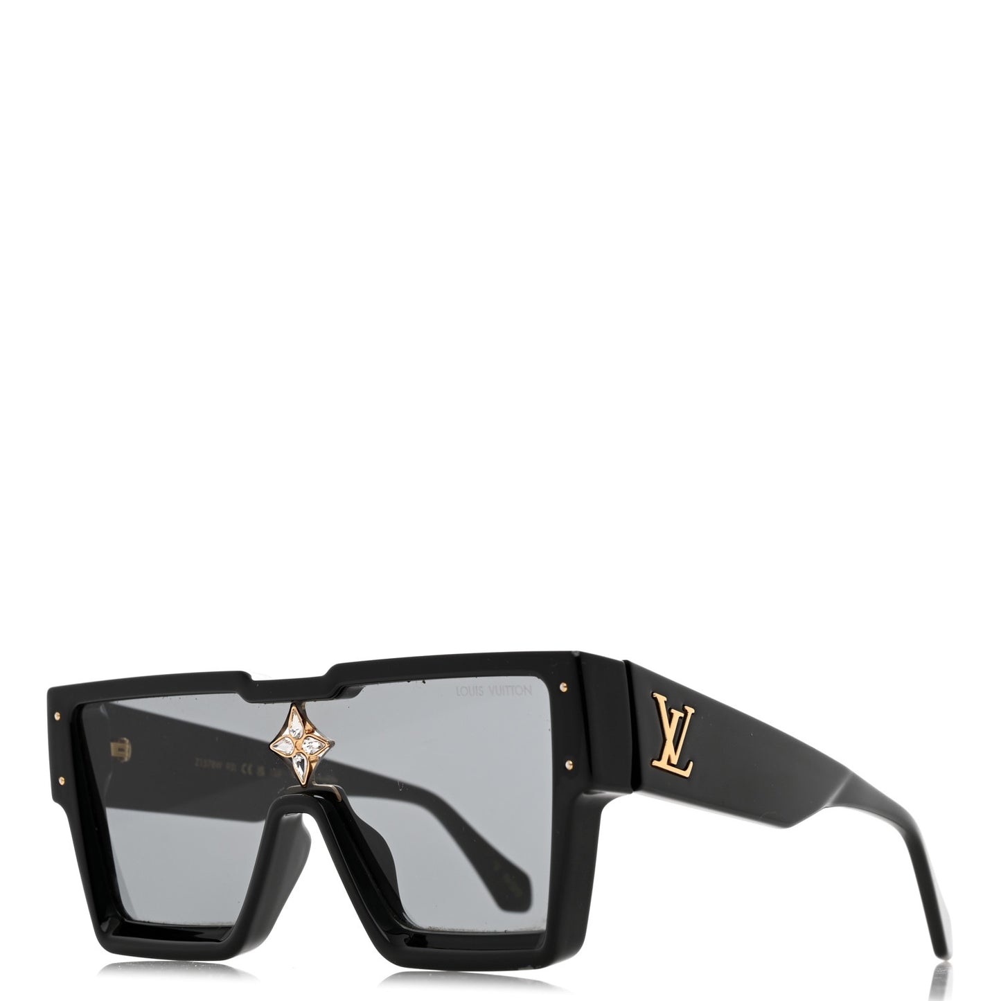 Acetate Swarovski Crystal Cyclone Sunglasses Z1578W Black