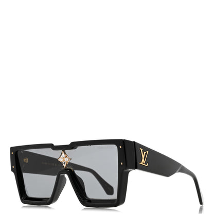 Louis Vuitton Acetate Swarovski Crystal Cyclone Sunglasses Z1578W Black 1 of 10