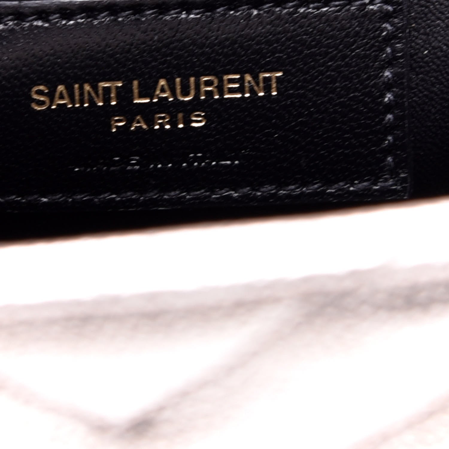 Saint Laurent Metallic Grain De Poudre Matelasse Chevron Medium Monogram Satchel Gold 5 of 8