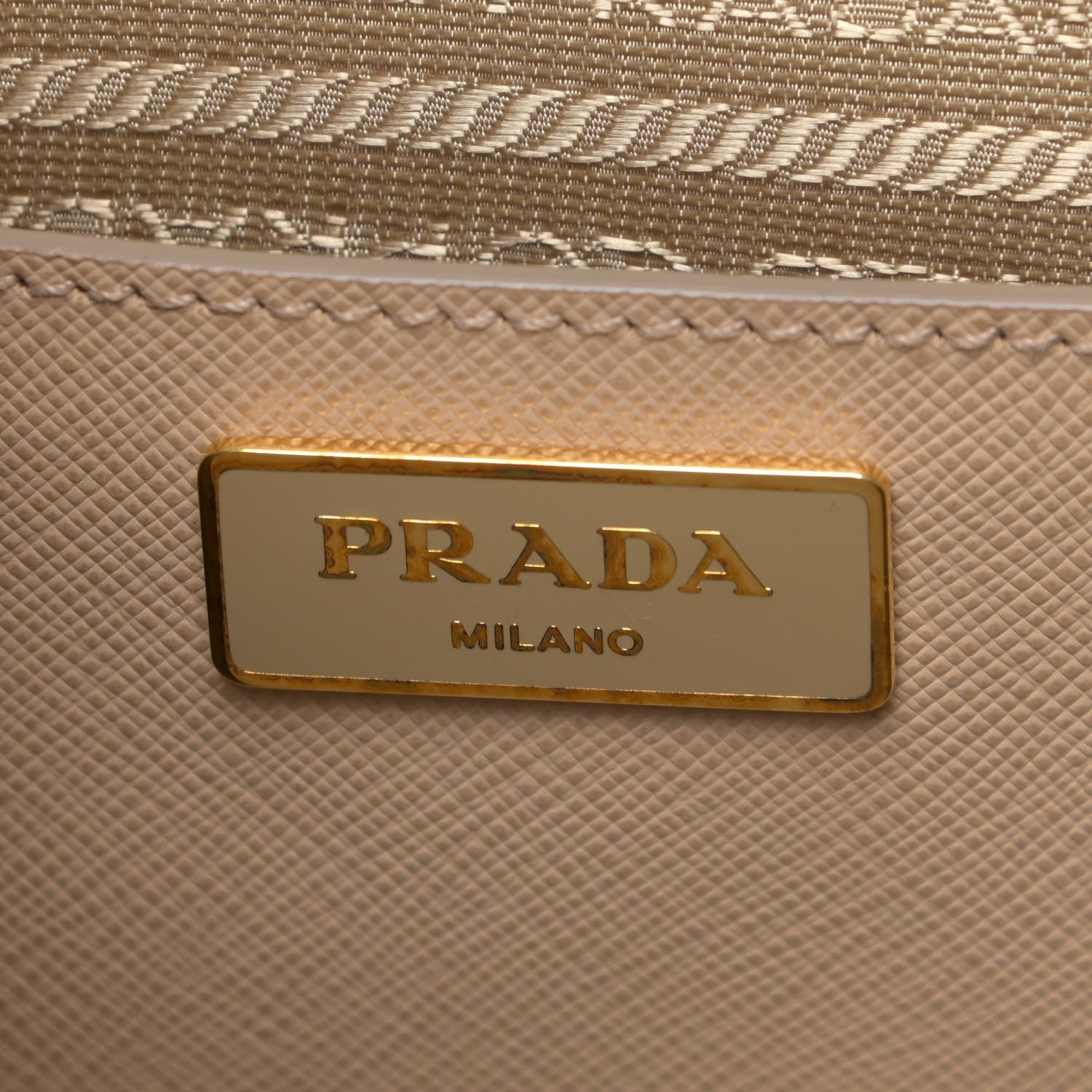 Prada Saffiano Lux Medium Promenade Tote Sabbia 5 of 11
