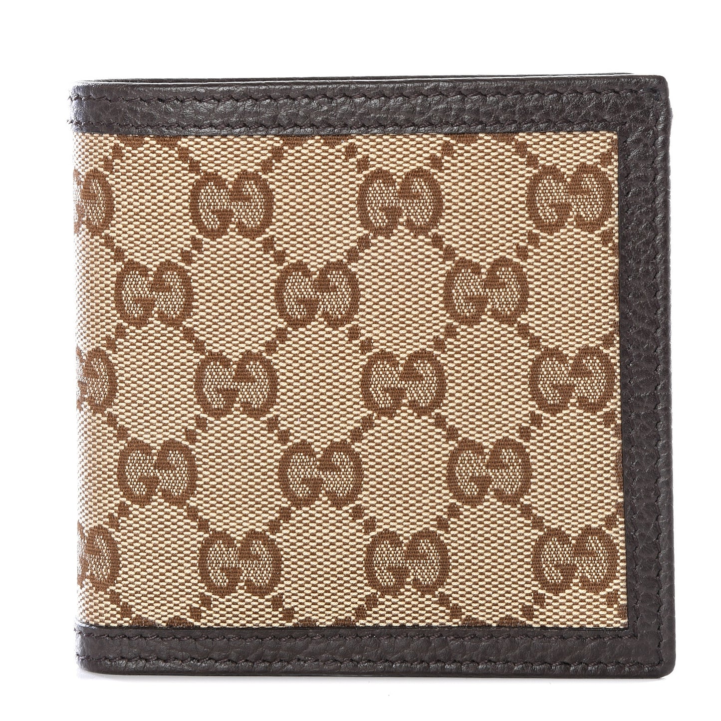 Monogram Bi-Fold Wallet Dark Brown