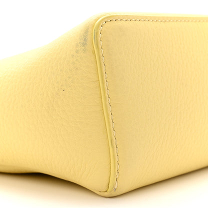Loro Piana Grained Calfskin L19 Extra Pocket Pouch Yellow 8 of 13