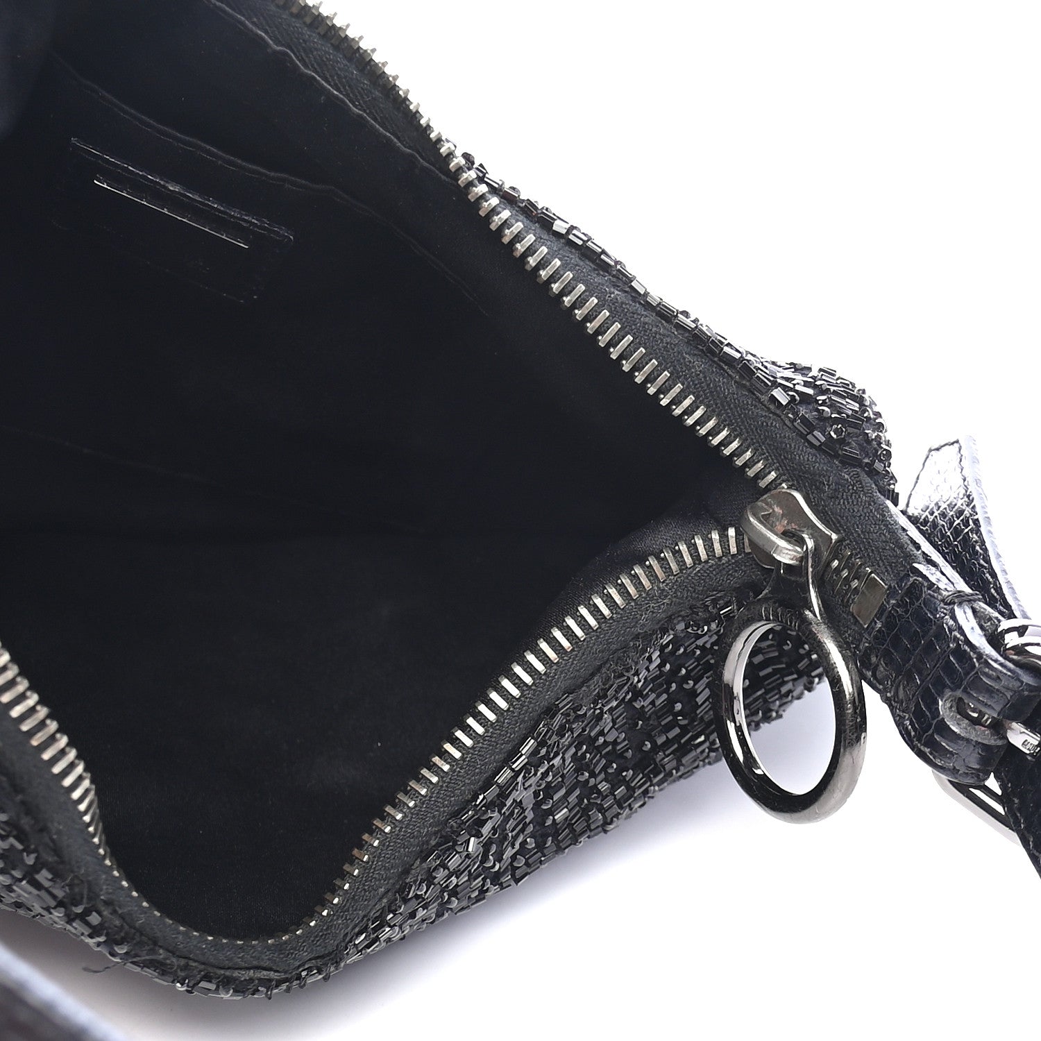 Fendi Beaded Small Oyster Black 5 of 11