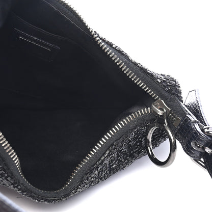 Fendi Beaded Small Oyster Black 5 of 11