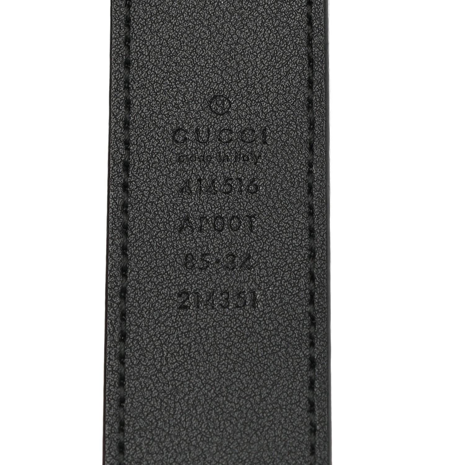 Gucci Calfskin Double G 30mm Belt 85 34 Black 3 of 5