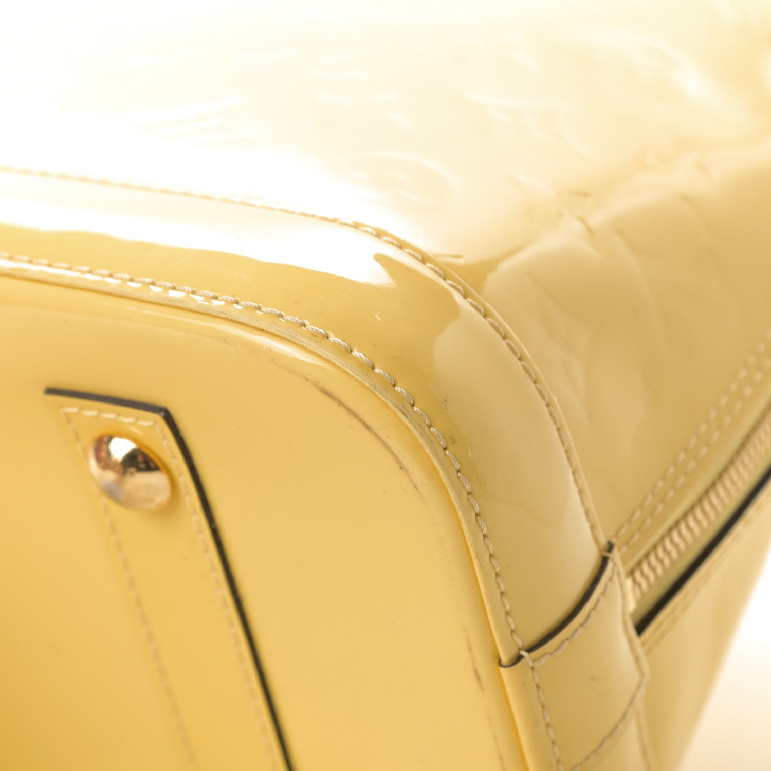 Louis Vuitton Vernis Alma PM Citrine 10 of 19