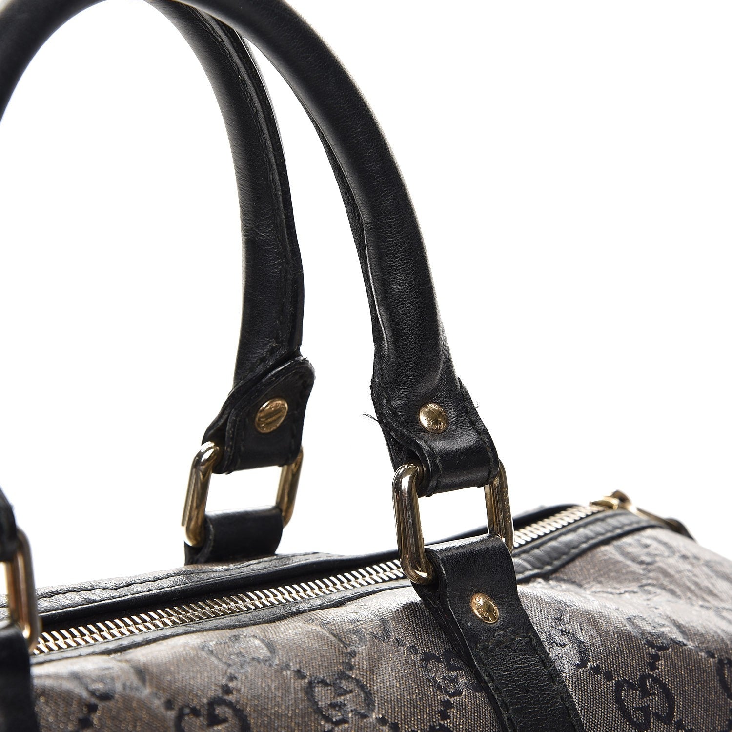 Gucci Crystal Monogram Joy Medium Boston Black 10 of 13