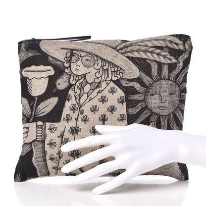 Gucci X JAYDE FISH Linen Garden Zip Pouch 2 of 9