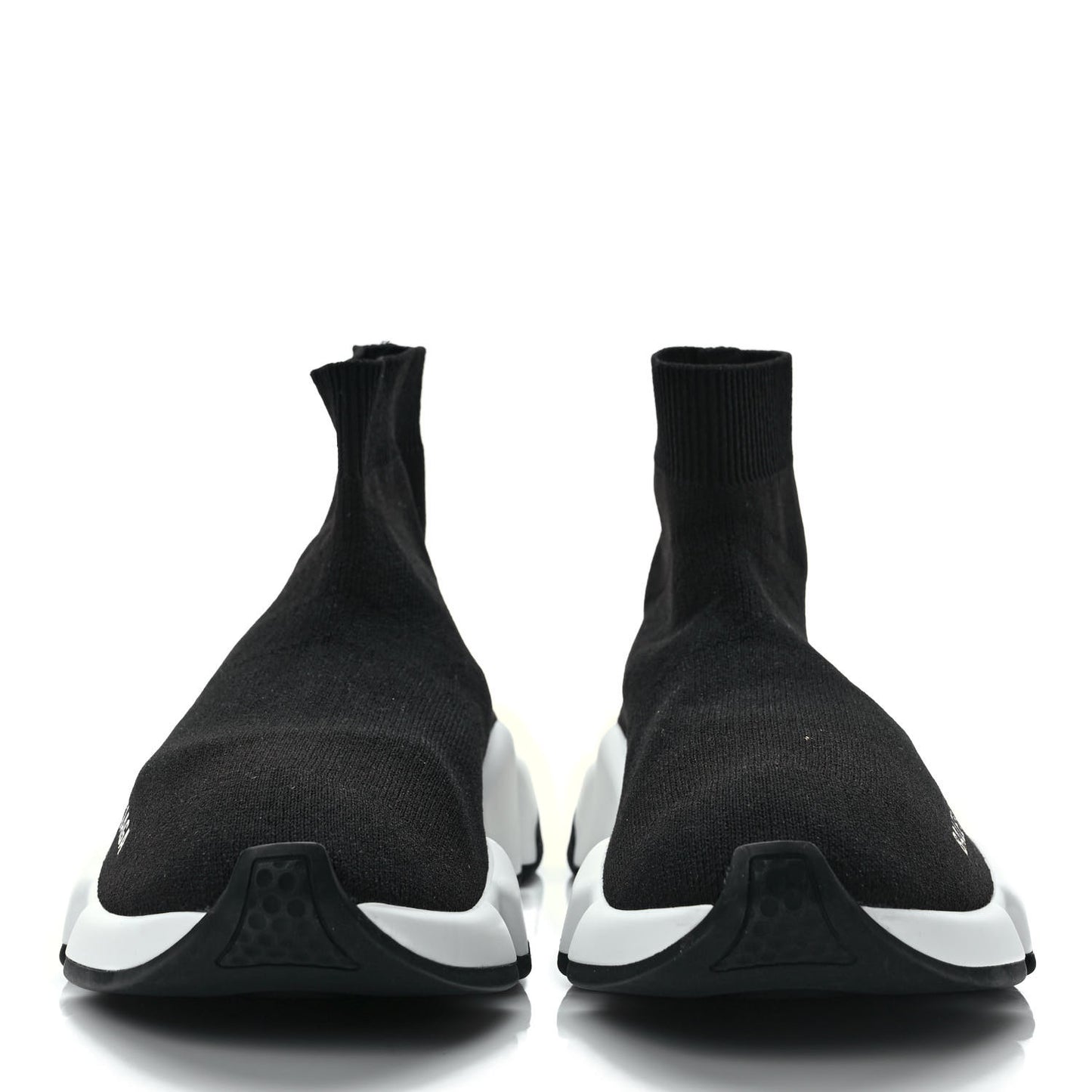 Neoprene Knit Womens Speed Sneakers 36 Black White