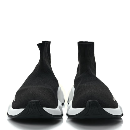 Balenciaga Neoprene Knit Womens Speed Sneakers 36 Black White 2 of 9