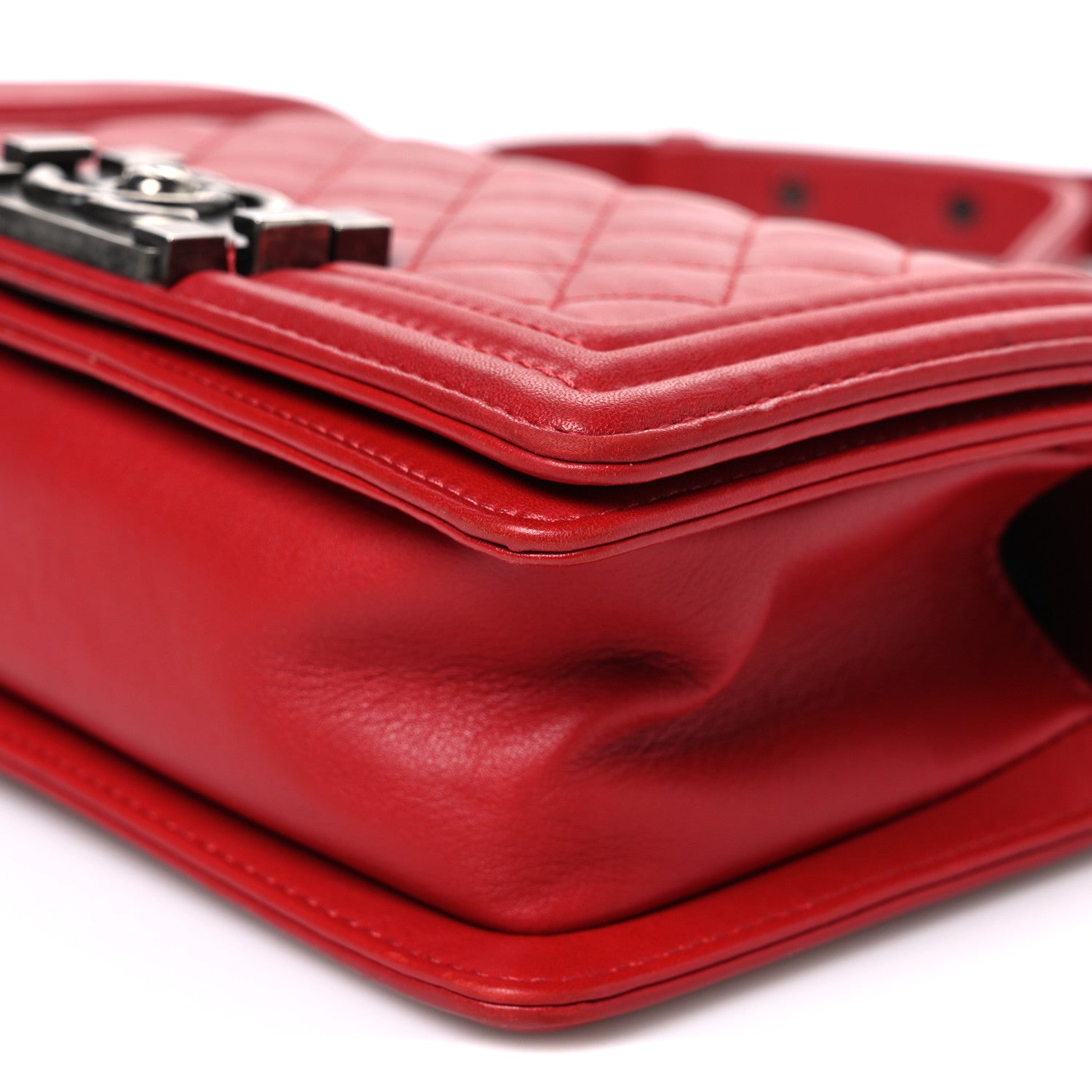 Chanel Lambskin Quilted Small Boy Flap Red 10 of 10